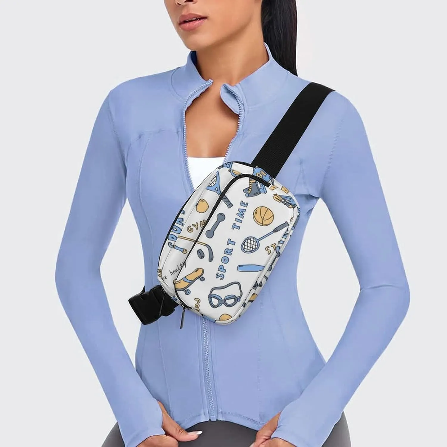 Funny Boxing Gloves Fanny Pack Belt Bag with Adjustable Strap Sports Tools Waist Packs Small Pouch Crossbody Bags for Hiking Running Cycling Traveling