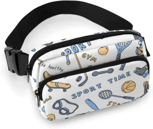 Funny Boxing Gloves Fanny Pack Belt Bag with Adjustable Strap Sports Tools Waist Packs Small Pouch Crossbody Bags for Hiking Running Cycling Traveling