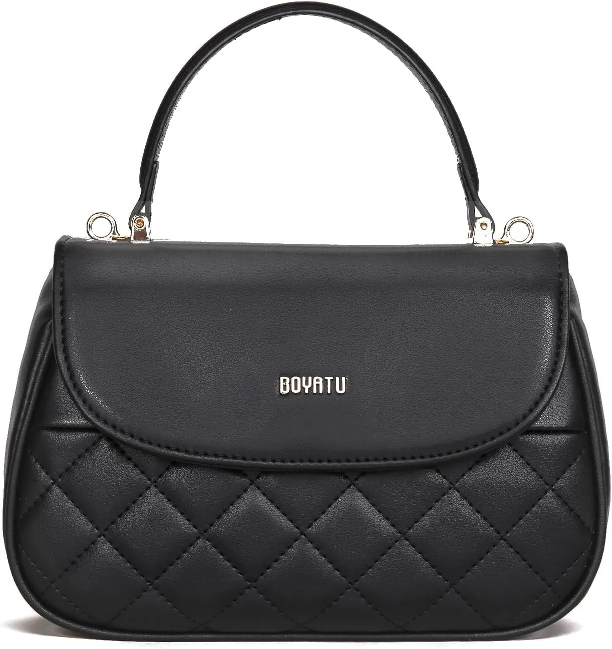 Genuine Leather Satchel Purse for Women: Quilted Shoulder Bag for Ladies - Small Top Handle Purse for Travel Dating