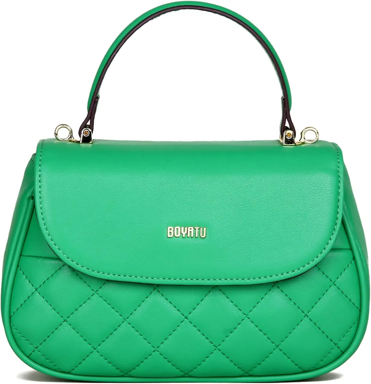 Genuine Leather Satchel Purse for Women: Quilted Shoulder Bag for Ladies - Small Top Handle Purse for Travel Dating