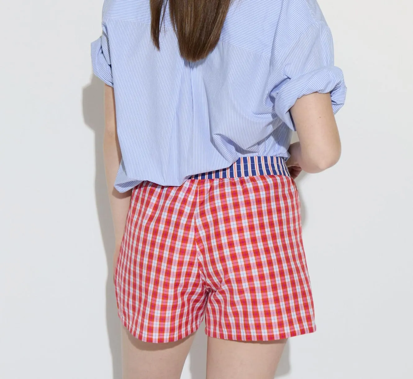 Gingham Boxer Shorts Women Cute Shorts Boxers Y2k Boxers High Waisted Shorts Plaid Checkered Shorts 2024