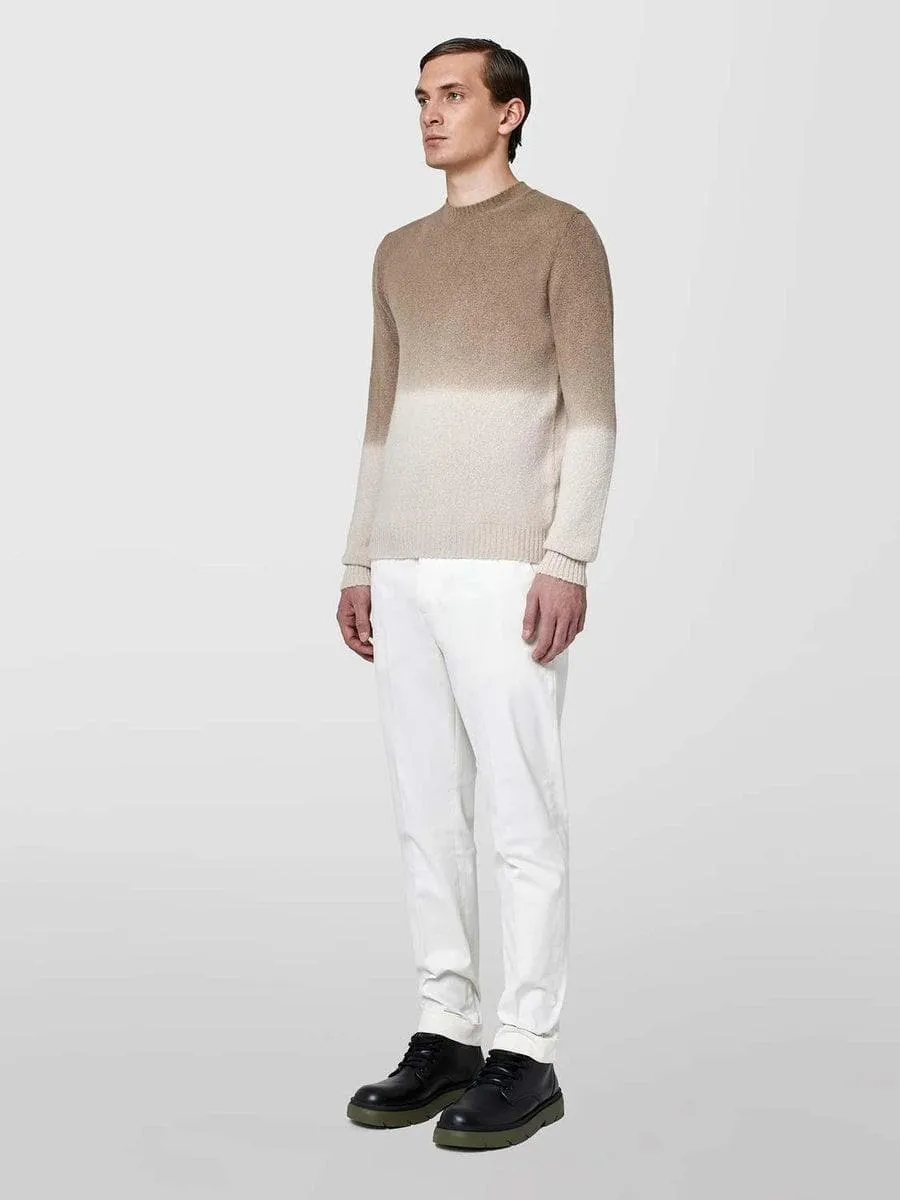 Girocollo sfumato alpaca stretch