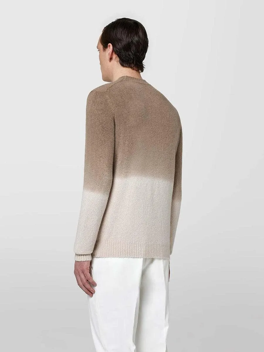 Girocollo sfumato alpaca stretch