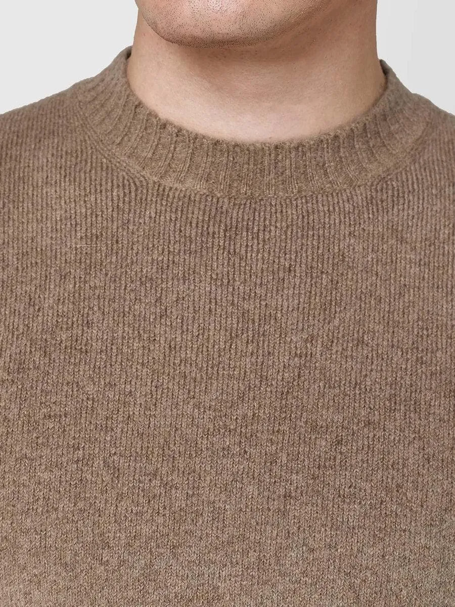 Girocollo sfumato alpaca stretch