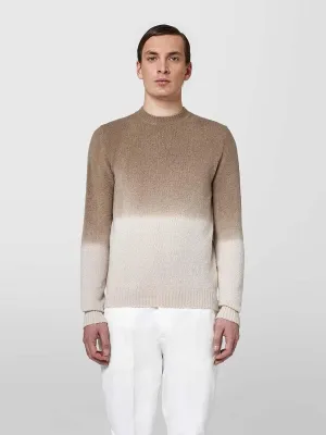 Girocollo sfumato alpaca stretch