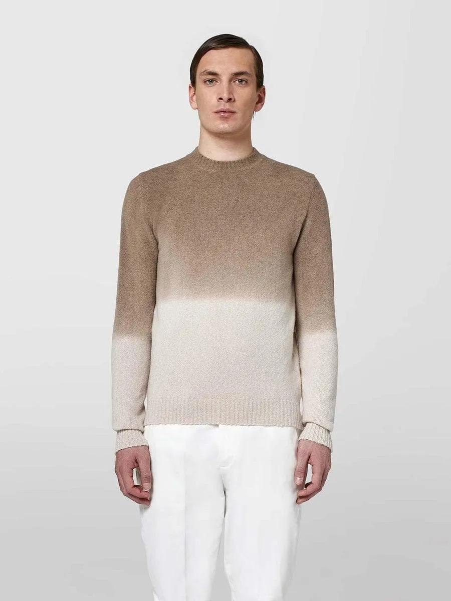 Girocollo sfumato alpaca stretch