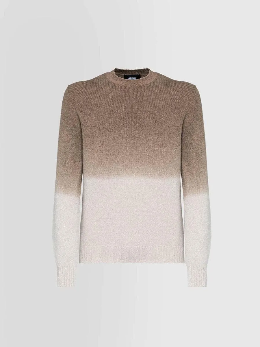 Girocollo sfumato alpaca stretch