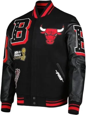 H&D Clothing Men's Chicago Vintage New Bulls Letterman Varsity Jacket Mens College Baseball Varsity Bomber Jacket