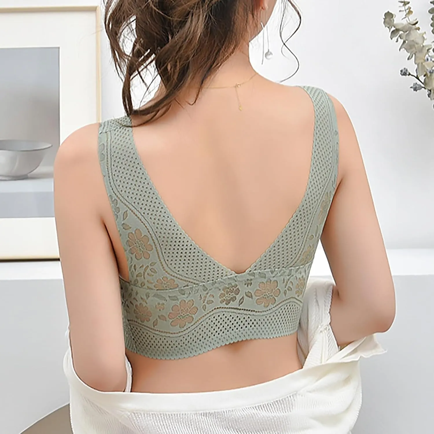 Hatmeo Women's Orthopedic Anti-Sagging Bra Hatmeo Bra for Senior Women Posture Correcting Bra Breathable Push up Bras