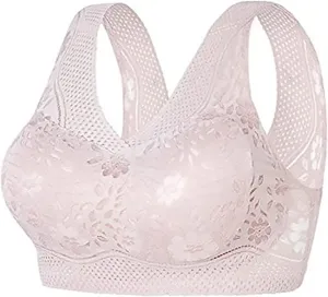 Hatmeo Women's Orthopedic Anti-Sagging Bra Hatmeo Bra for Senior Women Posture Correcting Bra Breathable Push up Bras