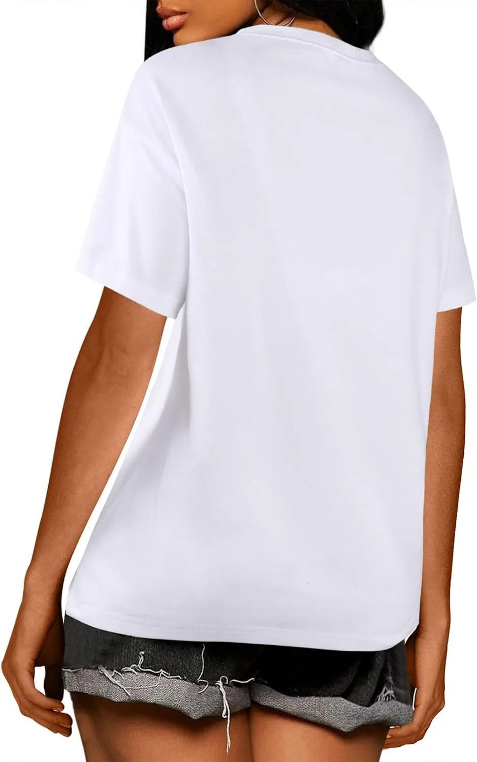 Hilinker Womens Short Sleeve Graphic Tees Summer Casual Tops Cute Basic T Shirts