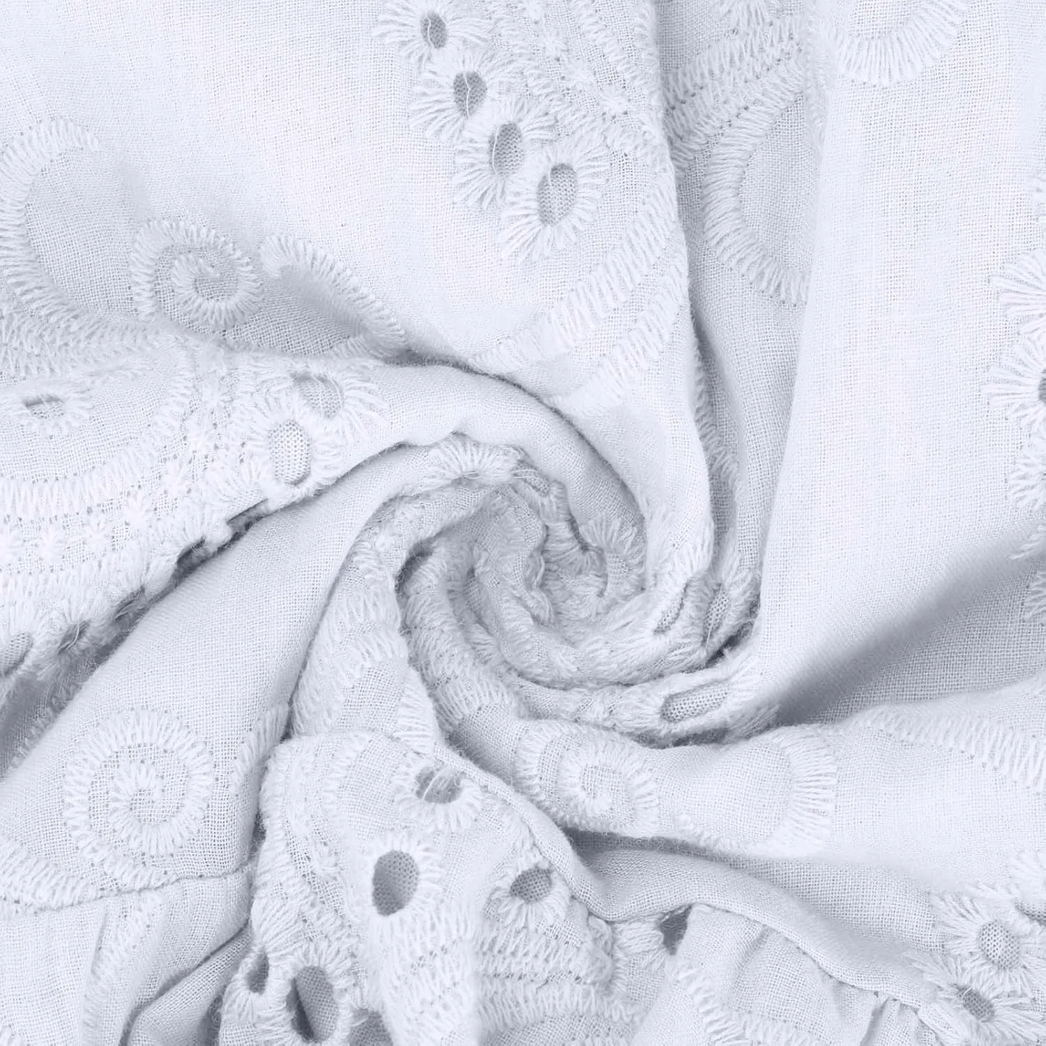 hlysgo Women's 2025 Casual Dress Eyelet Embroidery Mini Dresses Summer V-Neck Long Sleeve Boho Flowy Swing Dress for Ladies