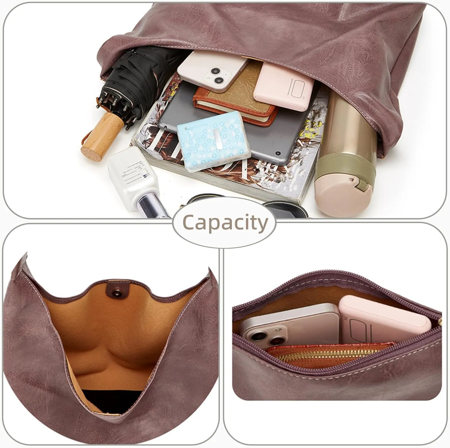 Hobo Bag Purses for Women Shoulder Bag Soft Vegan Crossbody Underarm Handbag Y2K Hobo Bag Commuting Bag