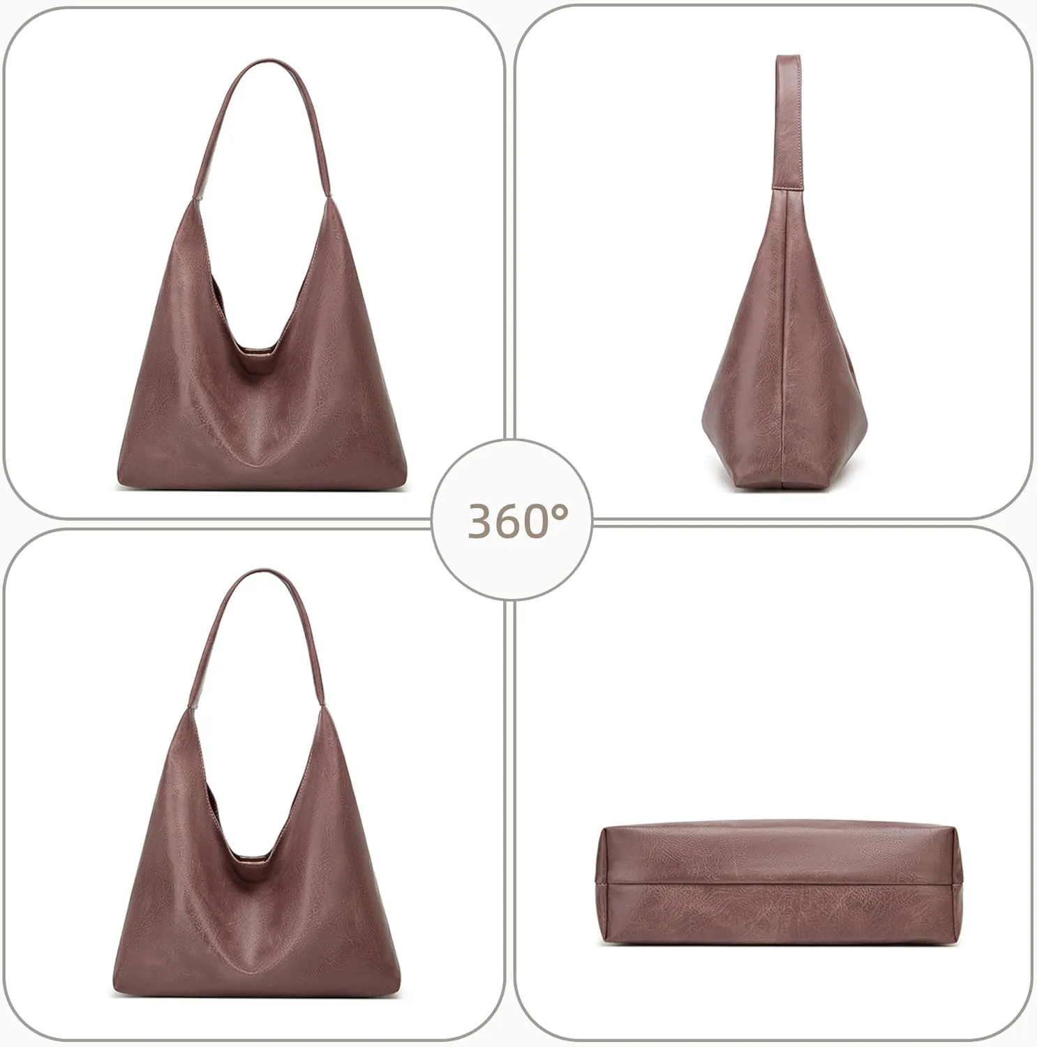 Hobo Bag Purses for Women Shoulder Bag Soft Vegan Crossbody Underarm Handbag Y2K Hobo Bag Commuting Bag