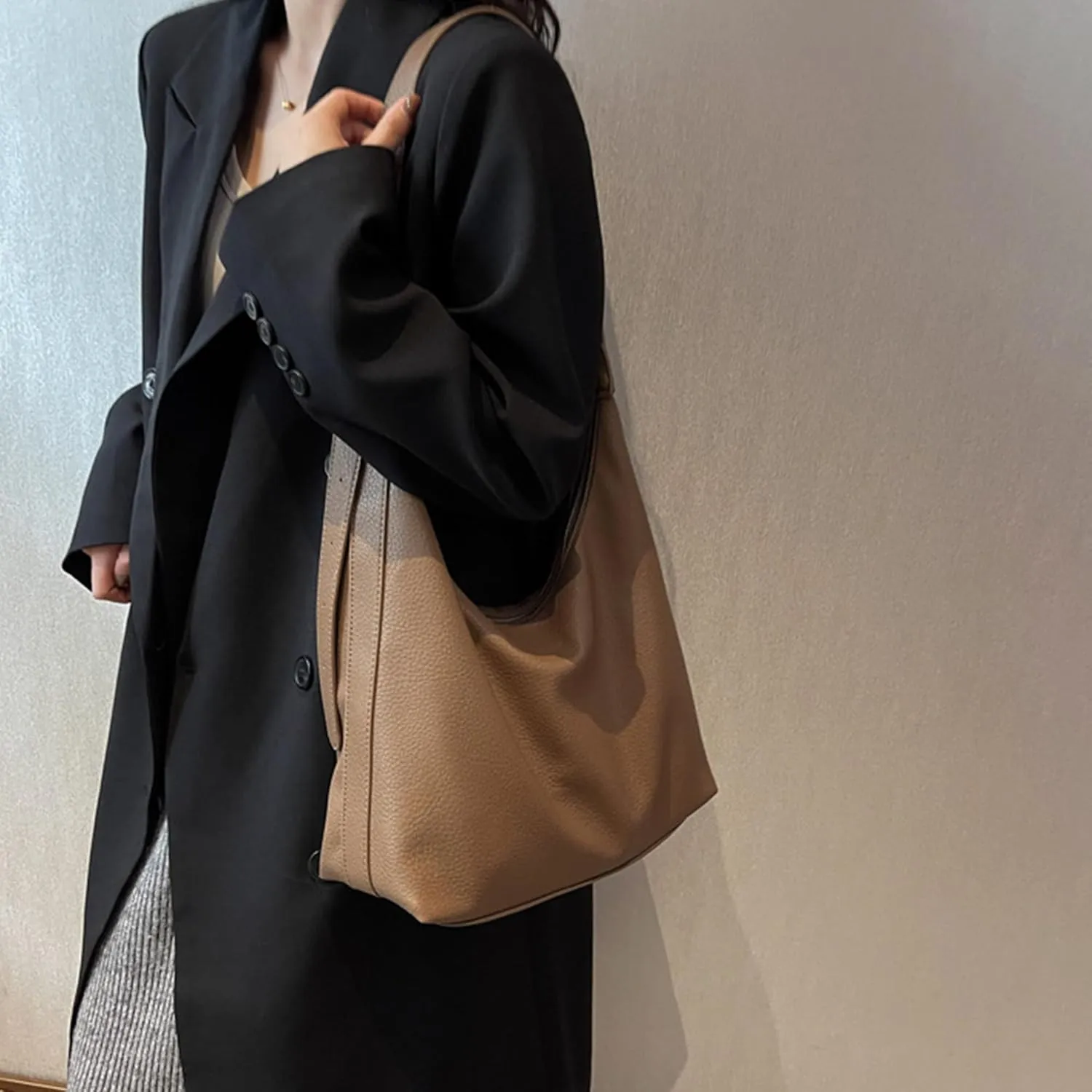 Hobo Bags for Women Soft PU Leather Shoulder Handbag Adjustable Strap Large Shoulder Purses and Handbags