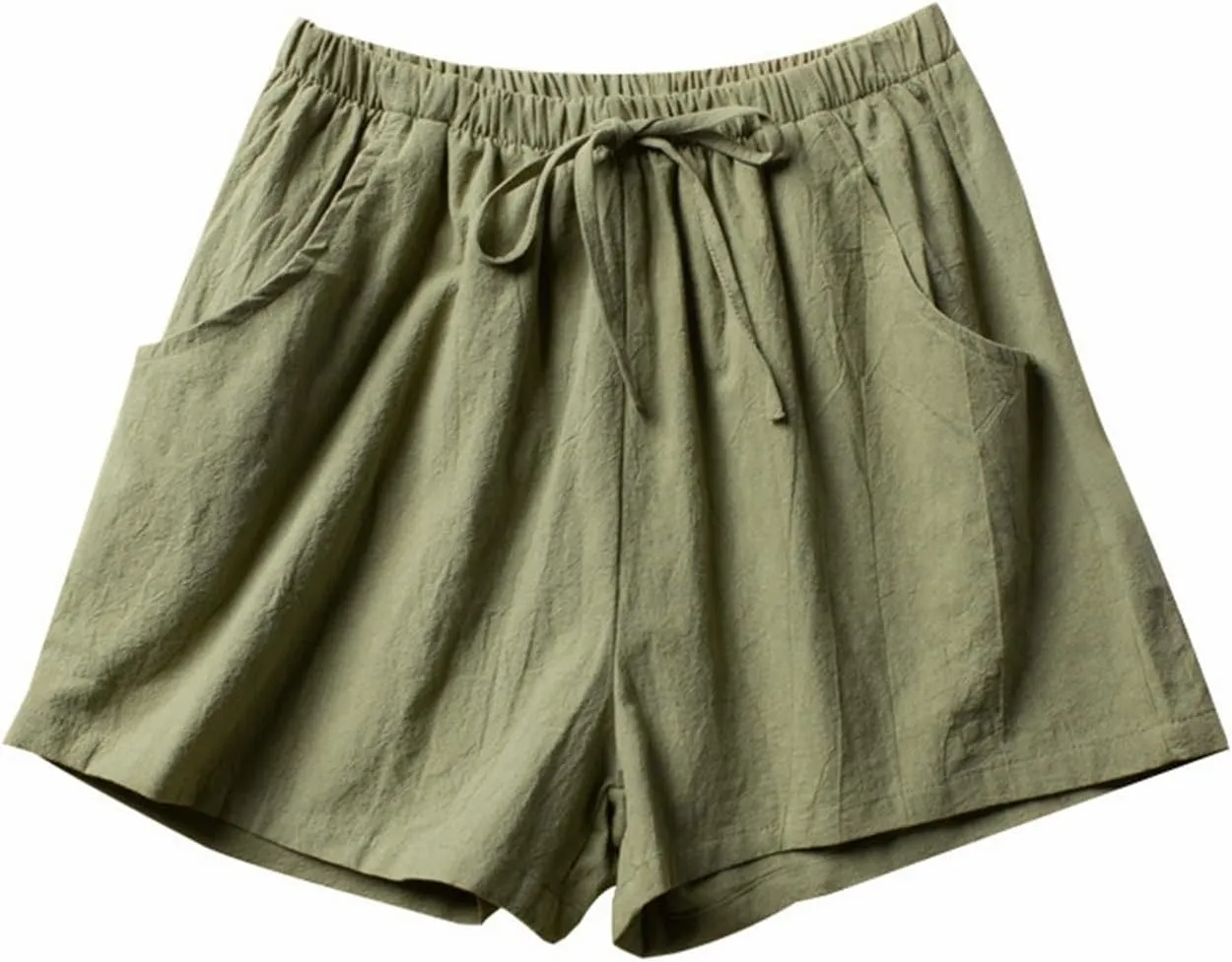ICEGIA Women's Running Shorts Elastic High Waisted Shorts Pocket Sporty Workout Shorts Quick Dry Athletic Shorts Pants