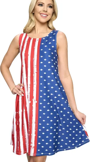 ICONOFLASH Womens Casual Summer Dresses with Pockets Short Sleeves Floral Print