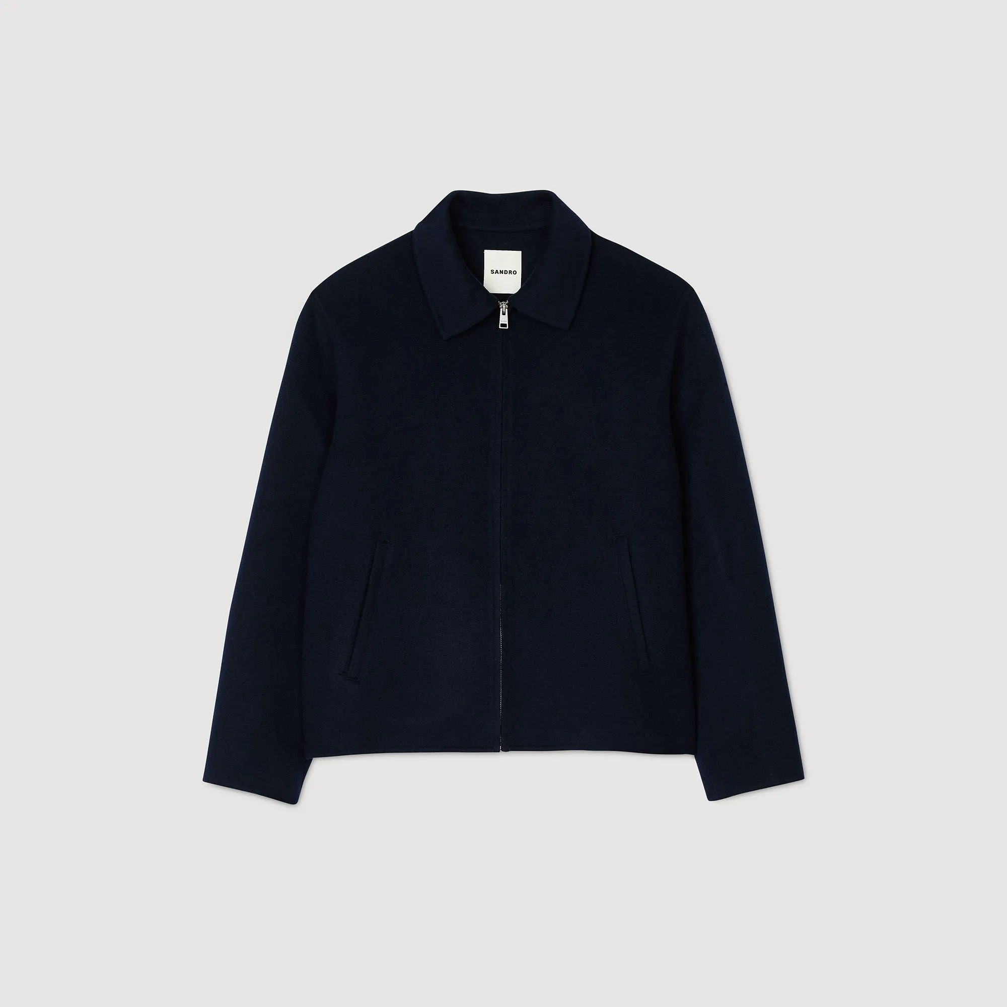 Jacket Double Face Double-Faced Wool Jacket Royal Blue
