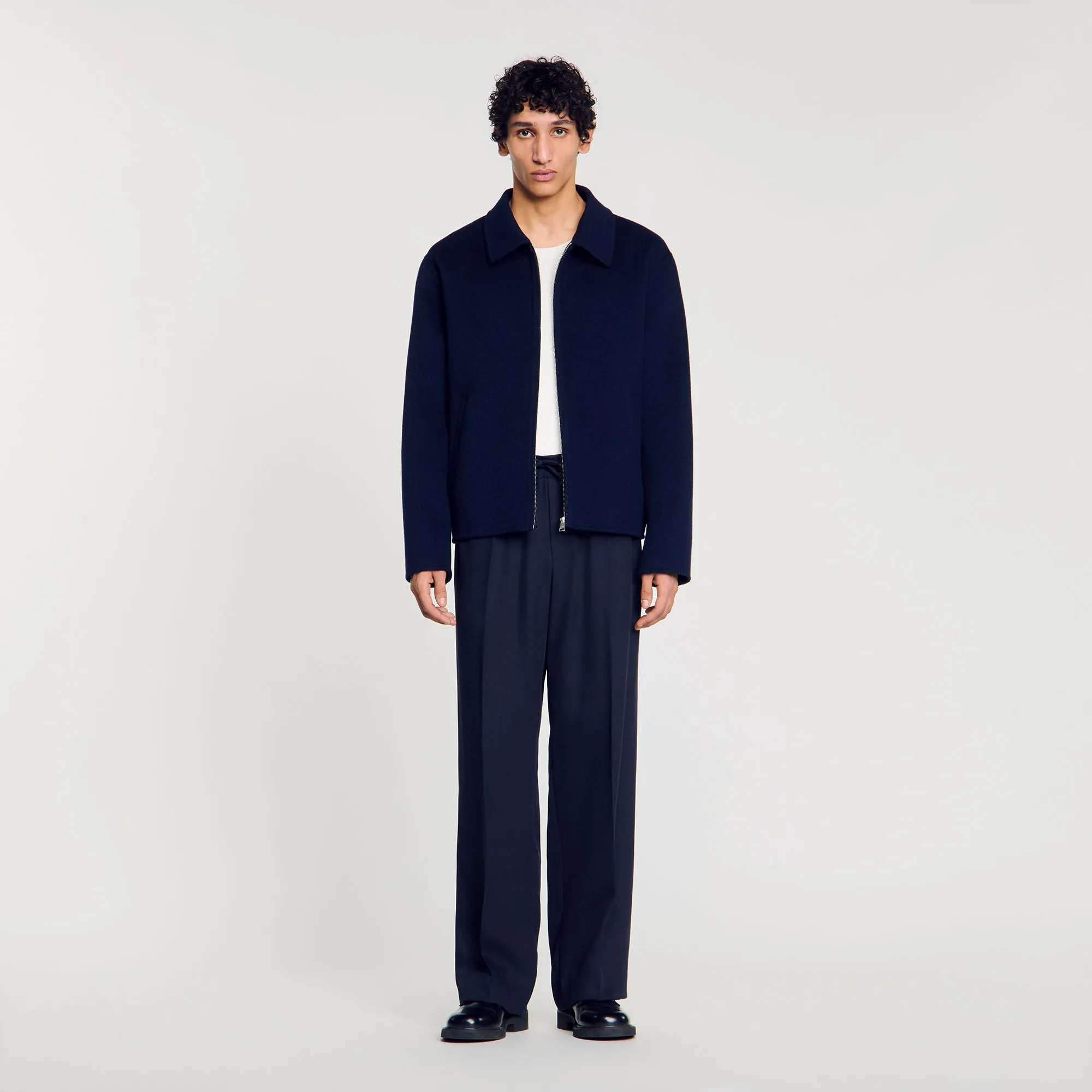 Jacket Double Face Double-Faced Wool Jacket Royal Blue