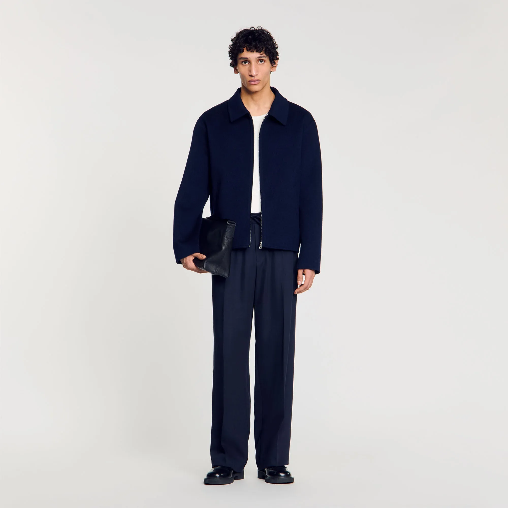 Jacket Double Face Double-Faced Wool Jacket Royal Blue