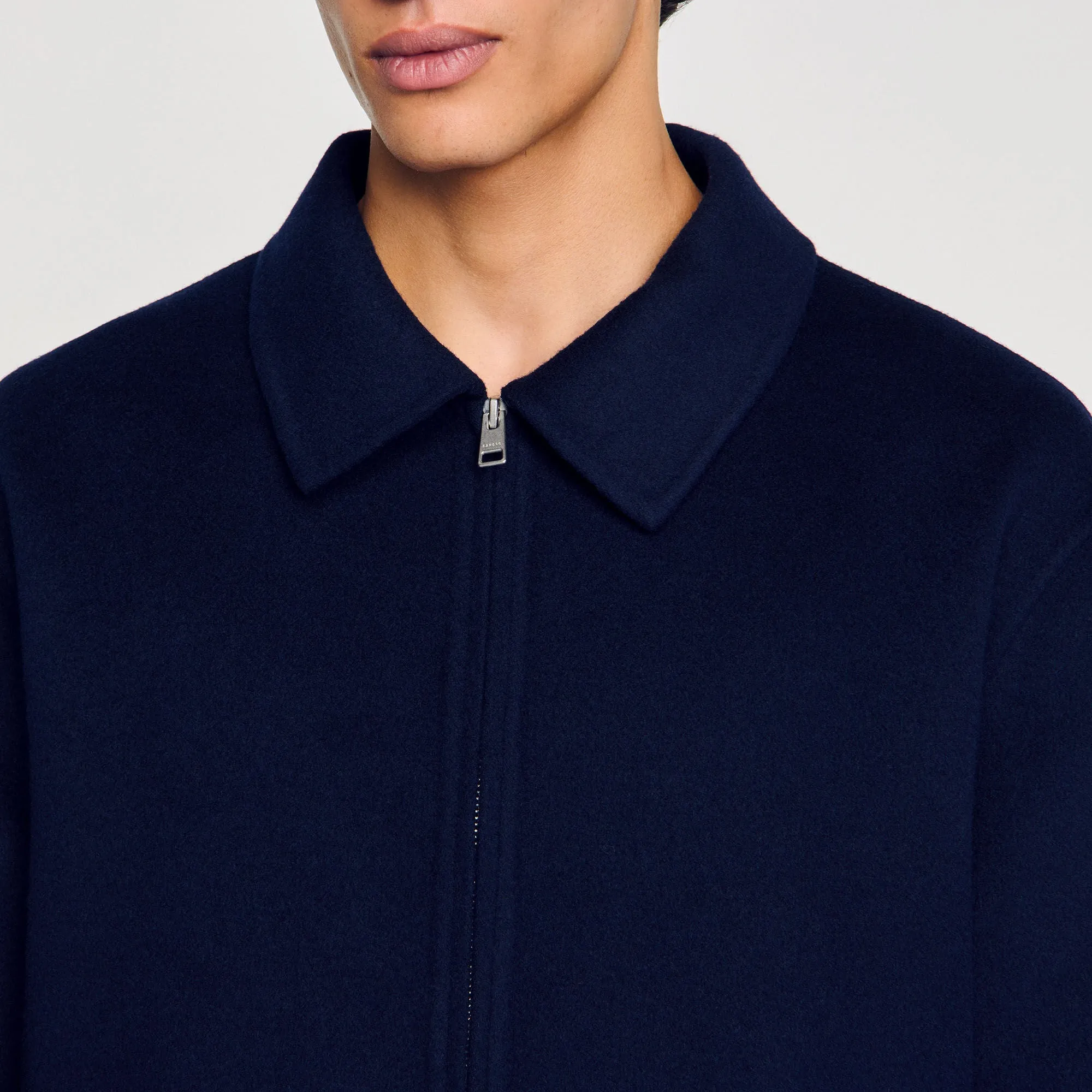 Jacket Double Face Double-Faced Wool Jacket Royal Blue