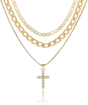 Layered necklaces for women, Gold necklace stack, Gold stacked necklaces, Stack able necklaces for women, Gold necklace stack for women,Womens layered necklacesStack able necklaces for women gold
