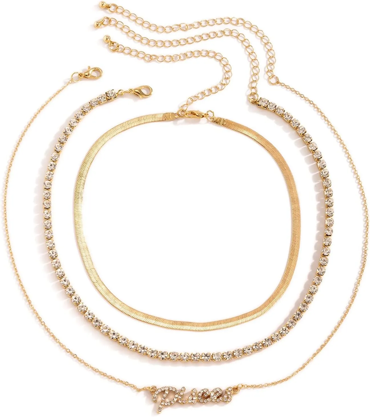 Layering Necklaces, Dainty Layering Necklaces for Women Pisces Pendant Chain Necklaces Jewelry Birthday Gift for Her, 3 Pieces