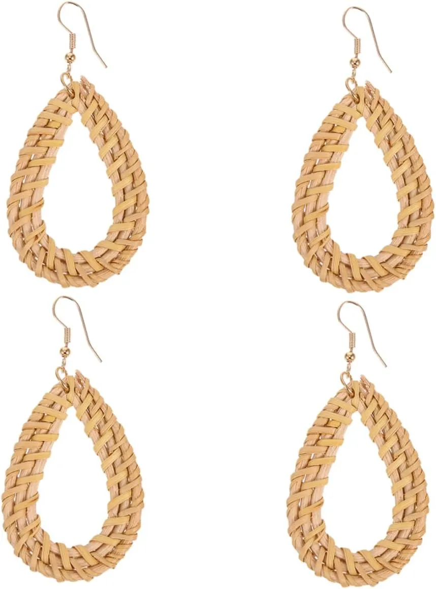 Lightweight Handmade Weave Earrings Fashion Earrings for Women Dangle Design for Everyday