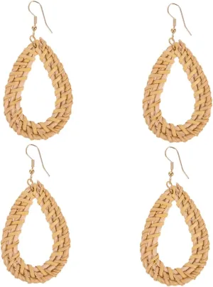 Lightweight Handmade Weave Earrings Fashion Earrings for Women Dangle Design for Everyday