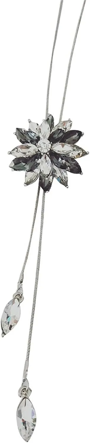 Long Pendant Necklaces for Women,Sterling Sliver Tassel Sweater Chain Trendy Jewelry Gift for Mothers Day Christmas Birthday