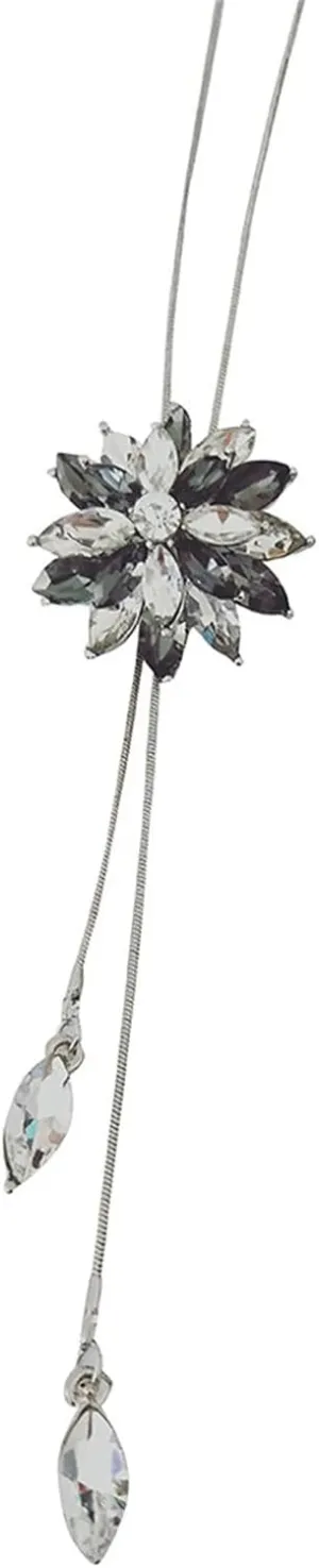 Long Pendant Necklaces for Women,Sterling Sliver Tassel Sweater Chain Trendy Jewelry Gift for Mothers Day Christmas Birthday
