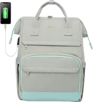 LOVEVOOK Laptop Backpack for Women Fashion 17-Inch Work Travel Backpack Purse Airline Approved Anti-theft Nurse Teacher Bag with USB Port