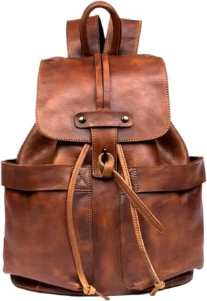 Luggage Backpacks Genuine Leather Laptop Bags Casual Daypack Mens Briefcases Computers Bags 16.5Inch