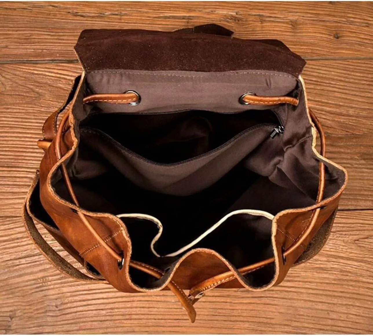 Luggage Backpacks Genuine Leather Laptop Bags Casual Daypack Mens Briefcases Computers Bags 16.5Inch