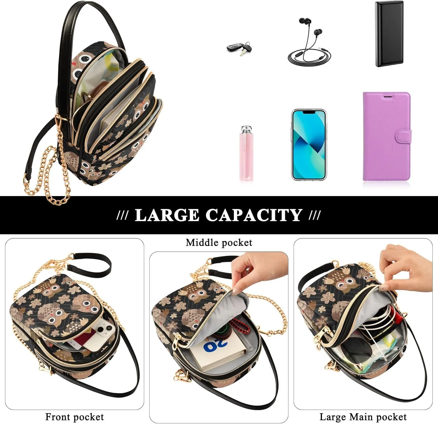 Marine Whales Dolphin Blue Shoulder Handbag Women Cell Phone Handbag Floral Designer Clutch Tote