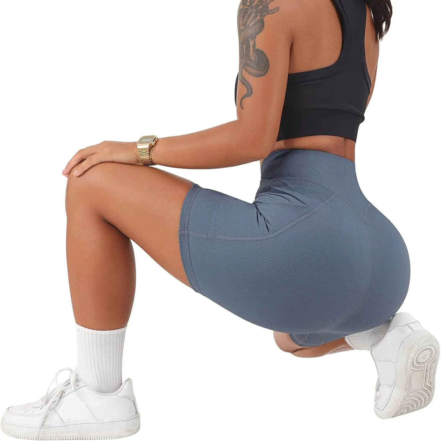 Maternity Yoga Shorts Biker Women High Waisted Shorts Shorts Butt Cross Waist Workout Lifting V Yoga Shorts