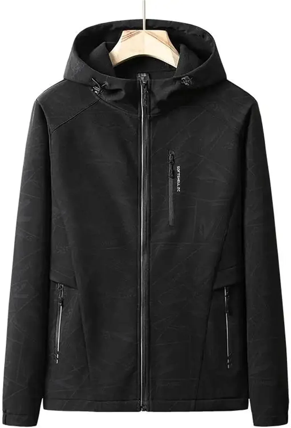 Men Windproof Waterproof Sport Jackets Coats Casual Hooded Prints Outdoor Jackets Tops