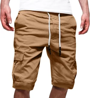 Mens 2024 Cargo Shorts Multi Pockets Combat Track Fashion Outdoor Hiking Bermuda Solid Hipster Street Versatile Casual Pants
