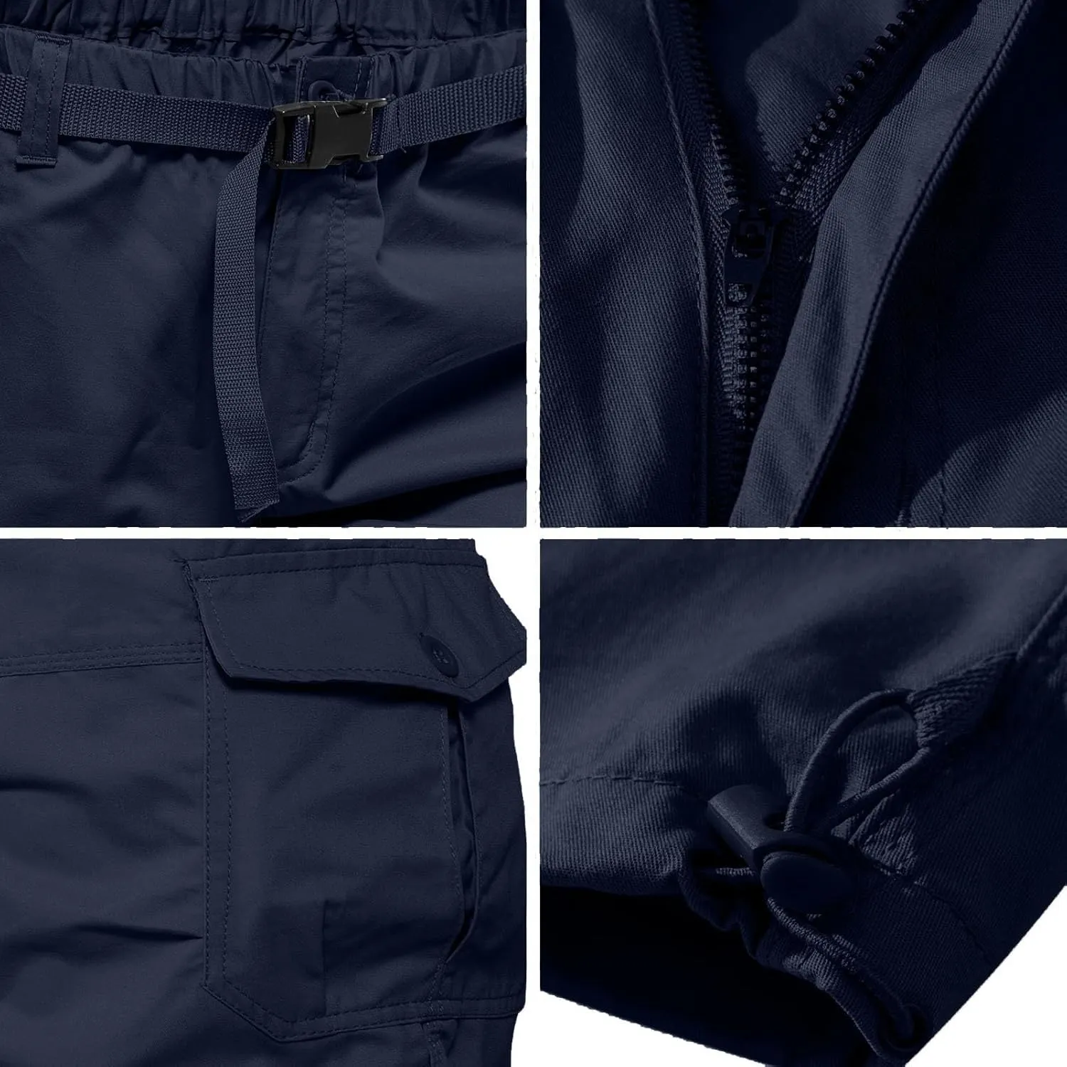 Mens 3/4 Relaxed Fit Army Tactical Running Shorts Cargo Shorts 7 Pockets Elastic Waist Cotton Sports Hiking Pants 2024 Trend