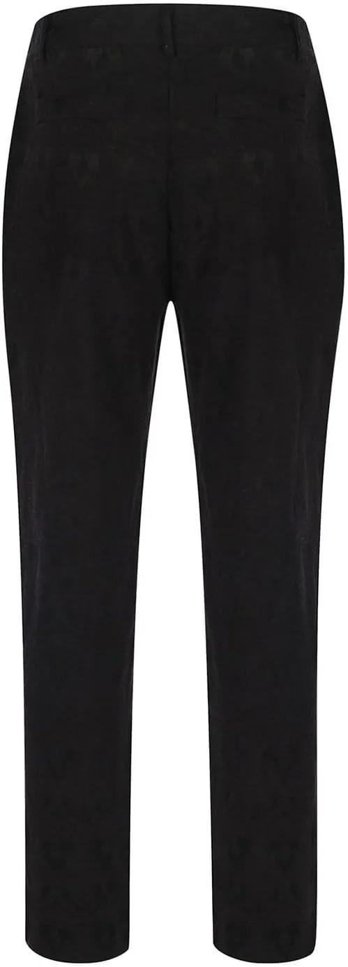 Men's Formal Slim Fit Dress Pants Elastic Waist Tailored Trousers Office Straight Stretch Workwear Business