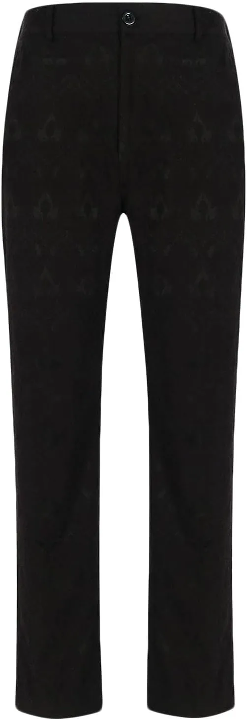 Men's Formal Slim Fit Dress Pants Elastic Waist Tailored Trousers Office Straight Stretch Workwear Business