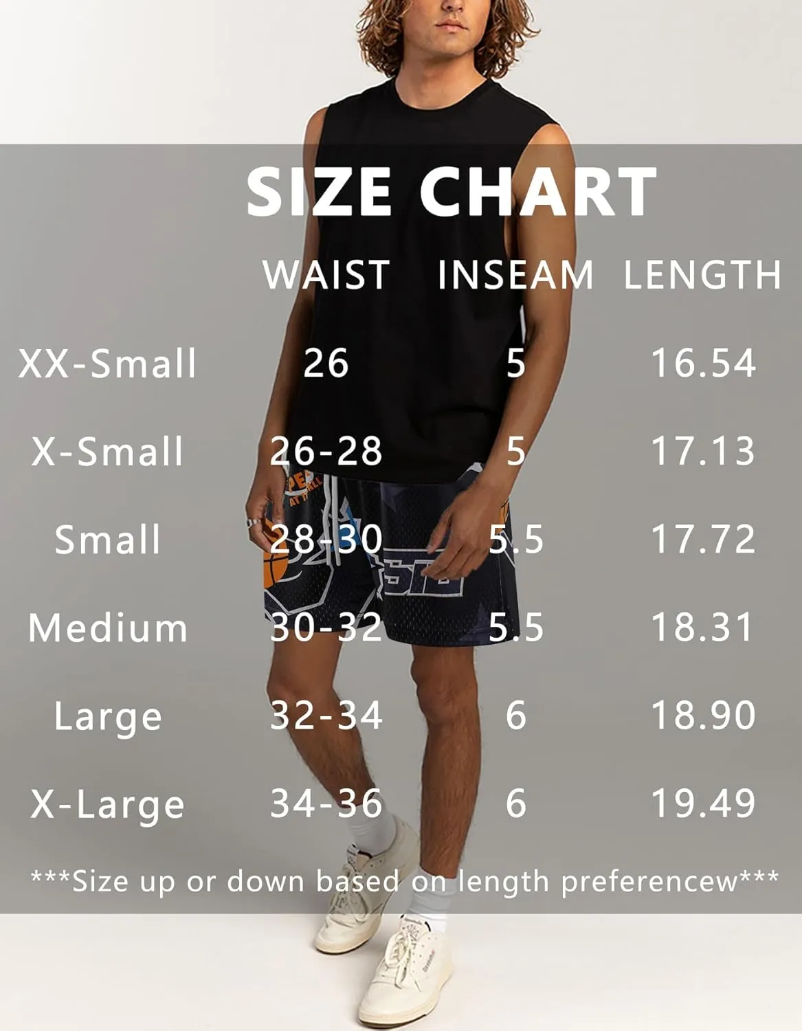 Men's Graphic Print Shorts Retro Basketball Shorts Cool Mesh Shorts