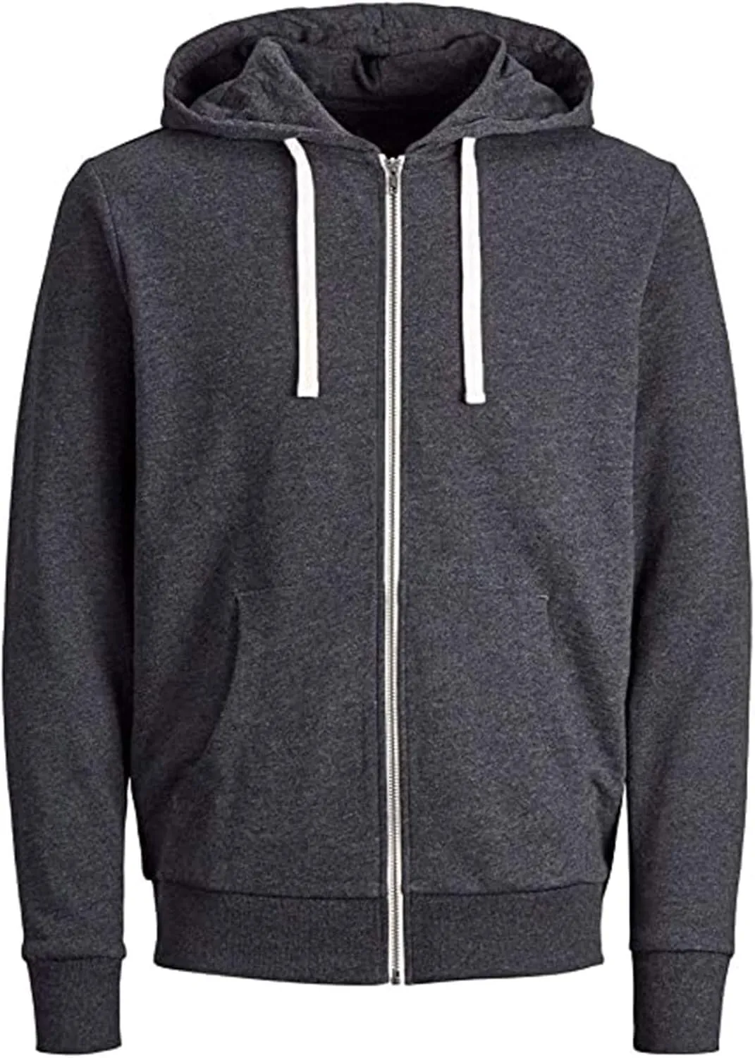 Mens Hoodies 2024 Trendy Lightweight Full Zip Hooded Sweatshirt Jacket Fashion Long Sleeve Solid Slim Fit Sport Caots