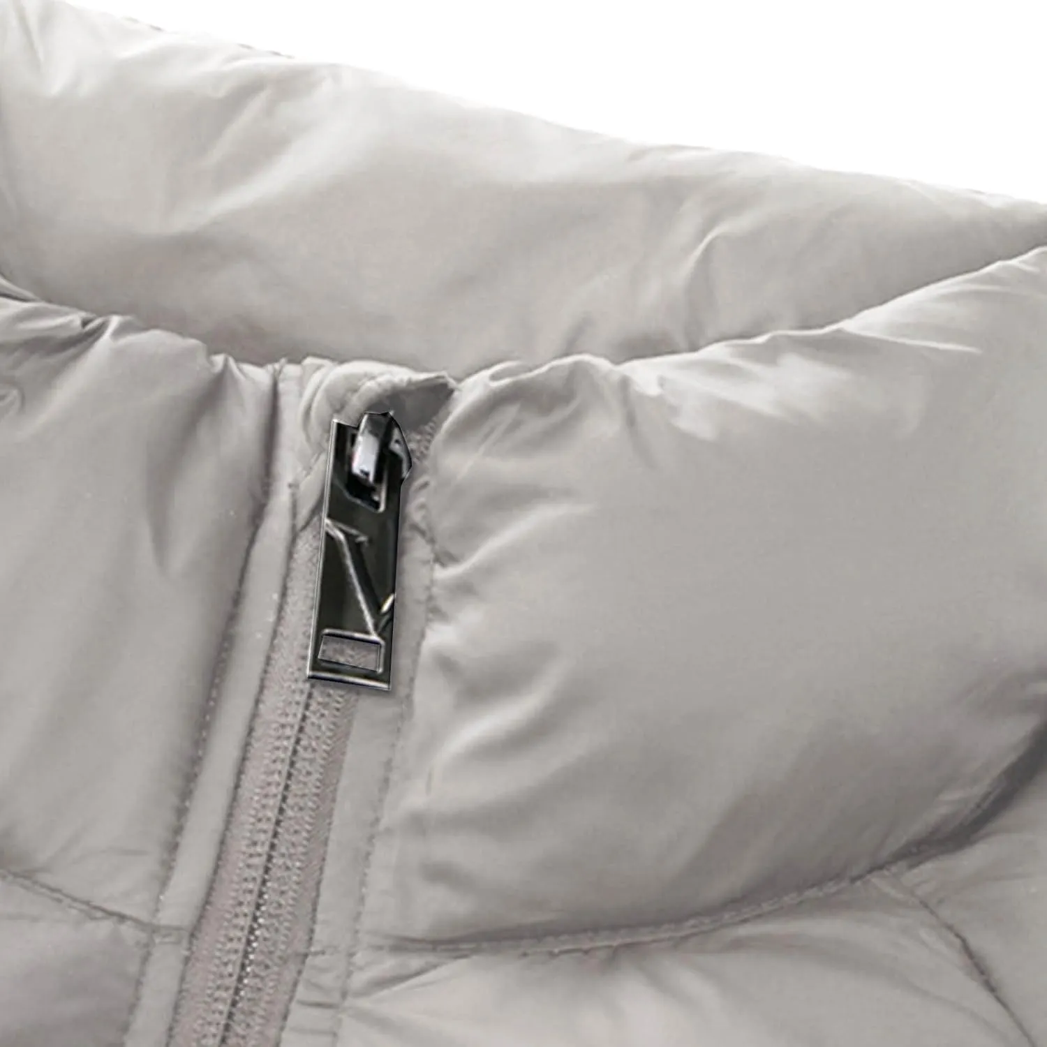 Men's Puffer Jacket Stand Collar Down Coats Winter Warm Cotton Padded Bubble Coat with Pockets