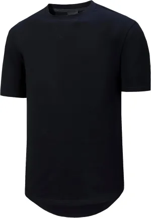 Men's Short Sleeve Longline T-Shirts - Premiu Hipster Hip Hop Tees for Men