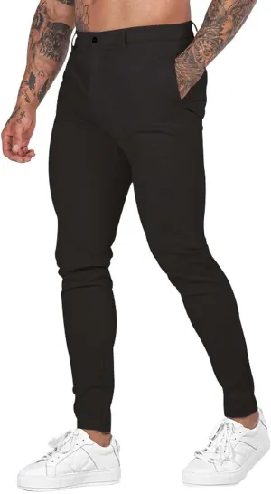 Mens Slim Fit Chino Pants Stretch Golf Pants Men Relaxed Fit Dress Business Casual Dress Pants Cargo Jogger Pants