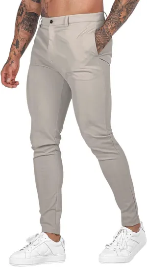 Mens Slim Fit Chino Pants Stretch Golf Pants Men Relaxed Fit Dress Business Casual Dress Pants Cargo Jogger Pants