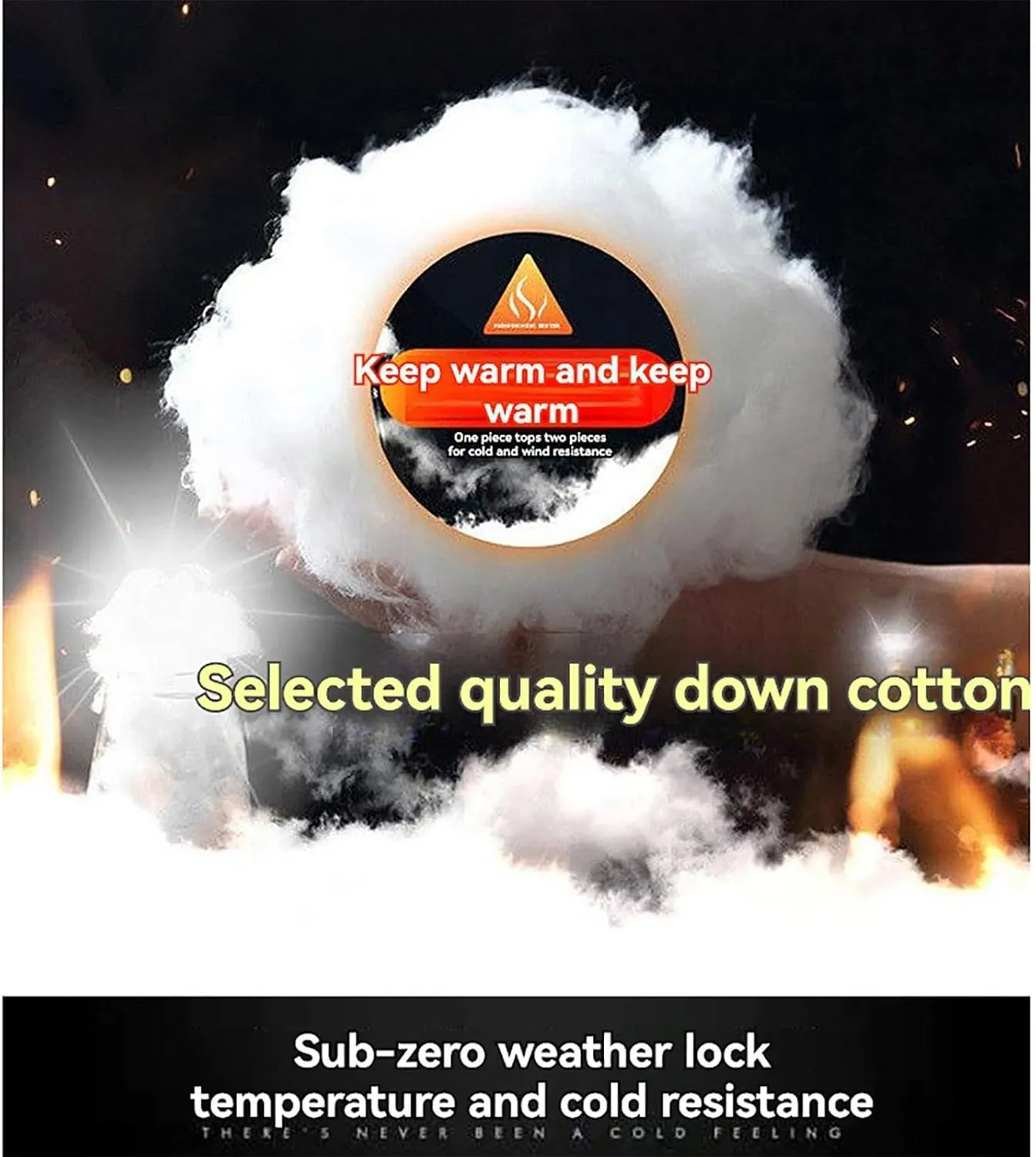 Men's Snap Front Puffer Jacket Men's Winter Thickened Solid Color Casual Loose Stand Up Collar Warm Winter Coats Men