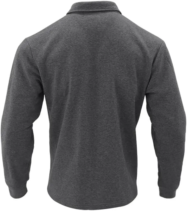 Men's Winter Trench Jacket Loose Fit Wool Blend Single Breasted Pea Coat Lapels Button Up Jacket Long Sleeve Polar Fleece