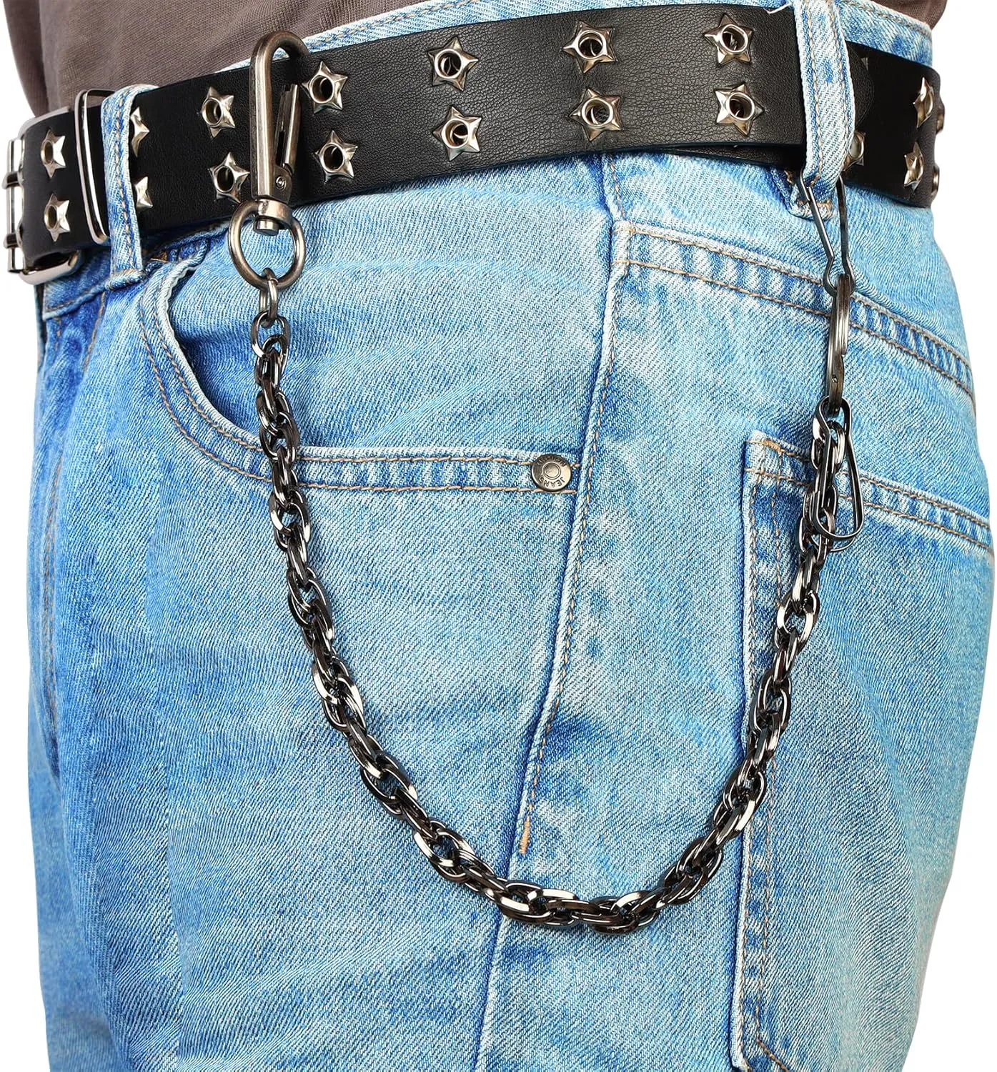 MILAKOO Jeans Chains for Men Hip-hop Emo Biker Cool Chains Belt Unisex Punk Chains for Pants